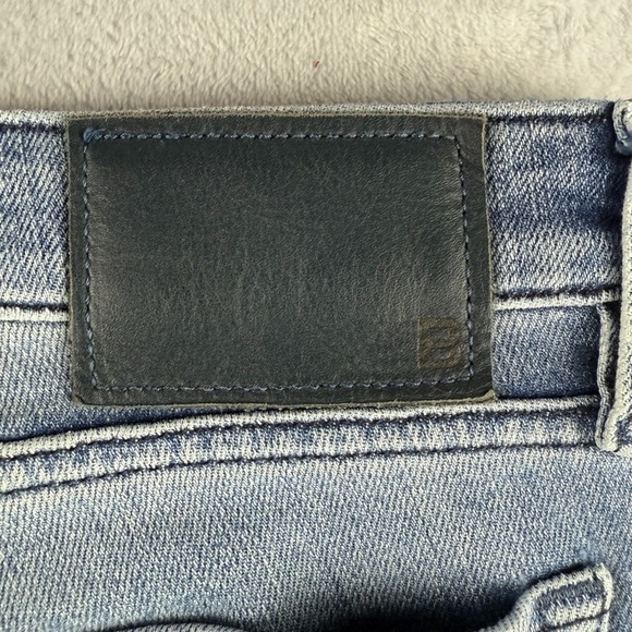 Bonobos Jeans Mens 35x32 Blue Slim Taper Fit Light Wash Faded Stretch Denim - Picture 5 of 12